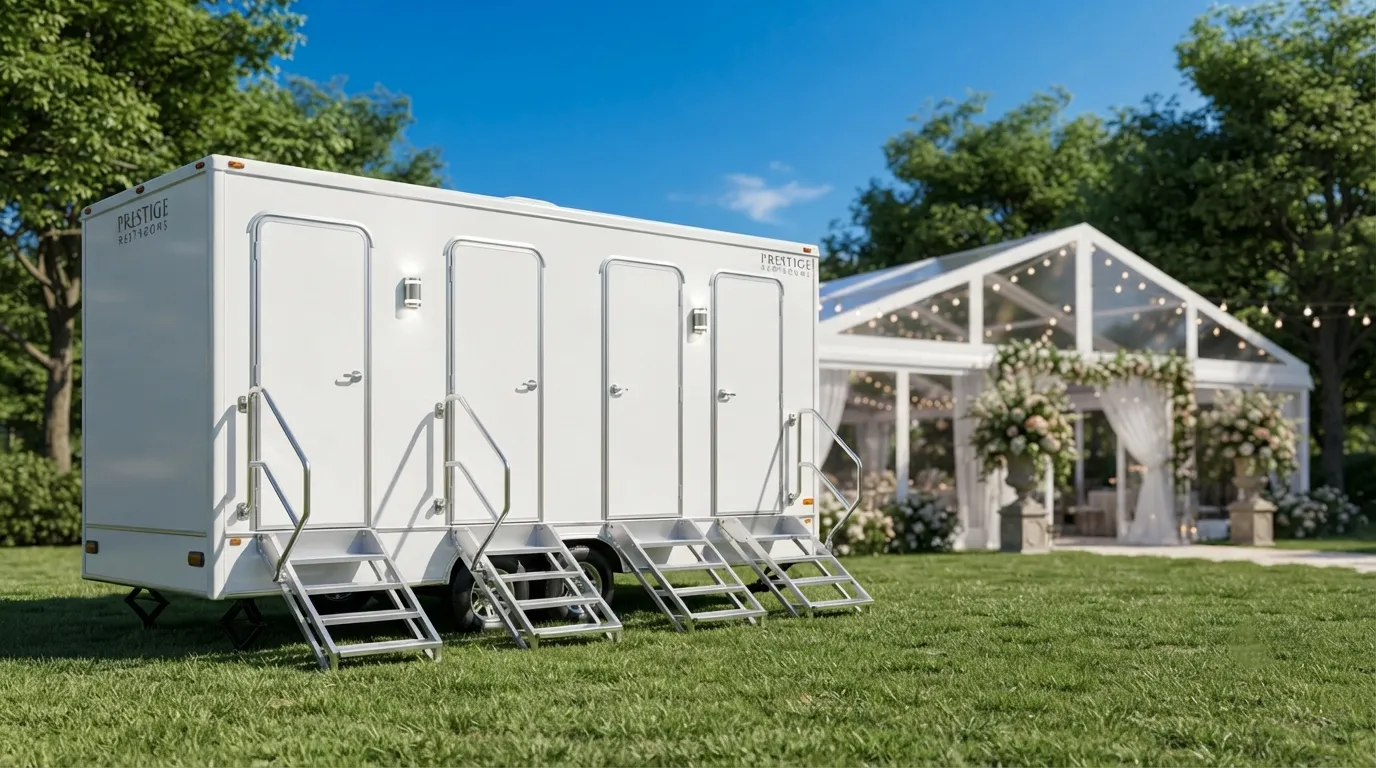 4 Stall Restroom Trailer in Richmond, CA