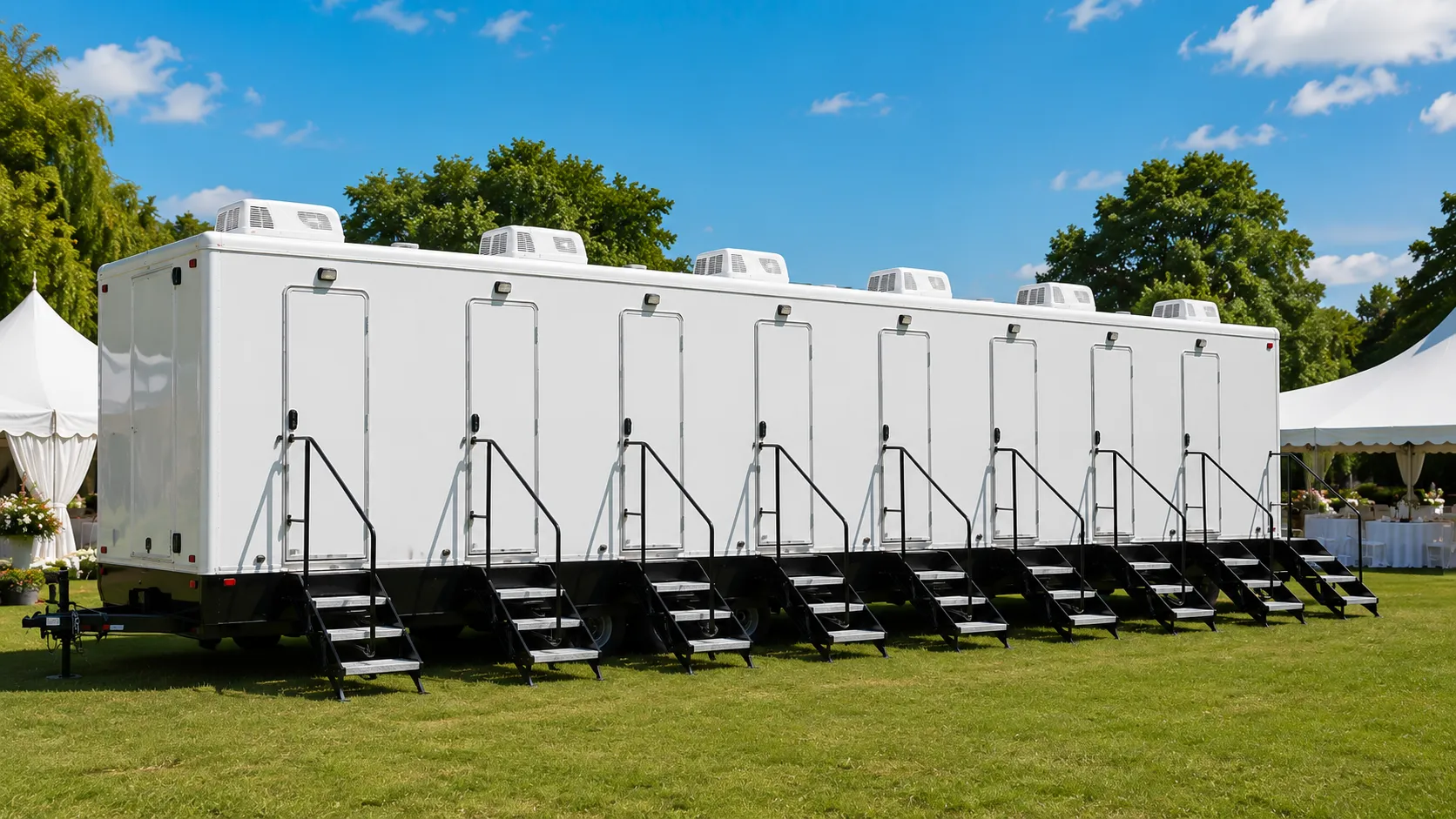 8 Stall Restroom Trailer in Richmond, CA